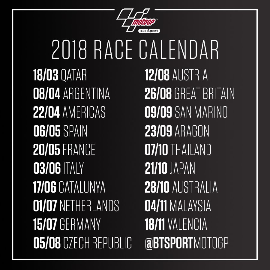 motogp 2019 schedule